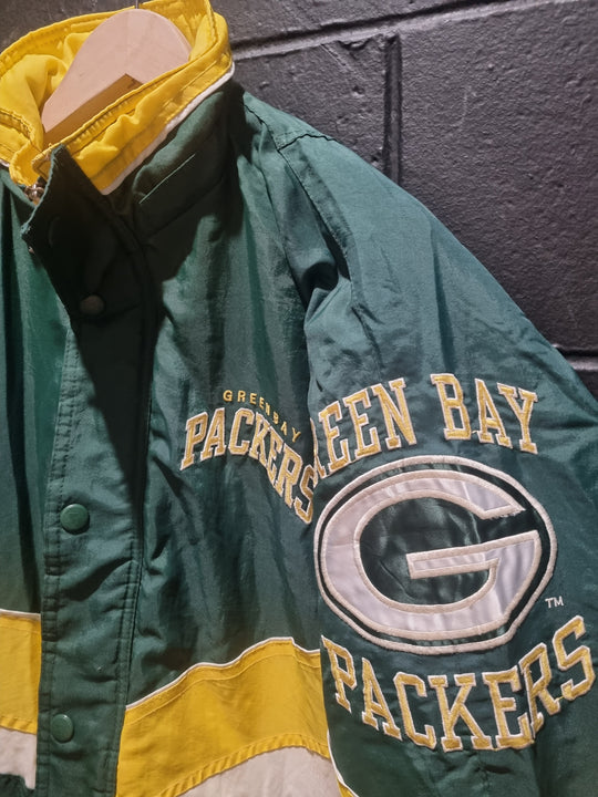 Green Bay Packers Proline Starter Heavy Duty Puffer Jacket Large