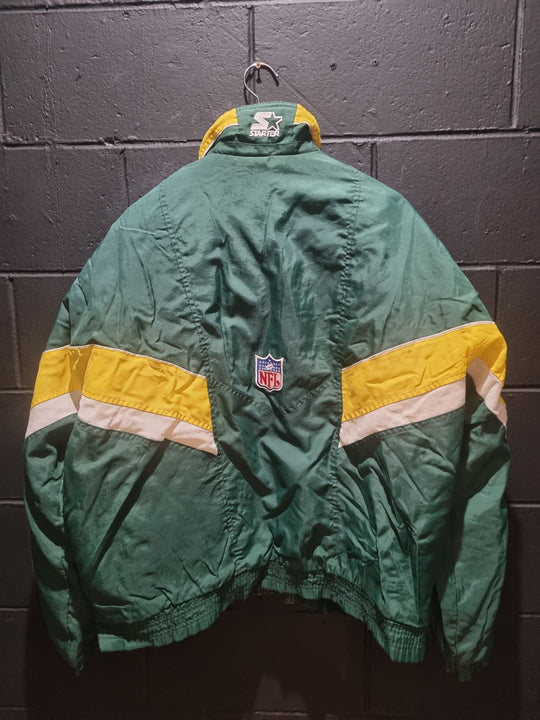 Green Bay Packers Proline Starter Heavy Duty Puffer Jacket Large