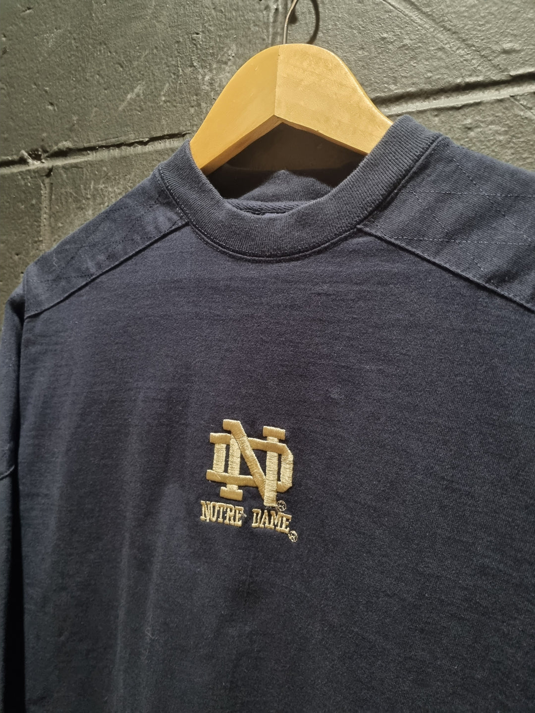 Notre Dame Irish 42 Denim Crewneck Sweatshirt Medium