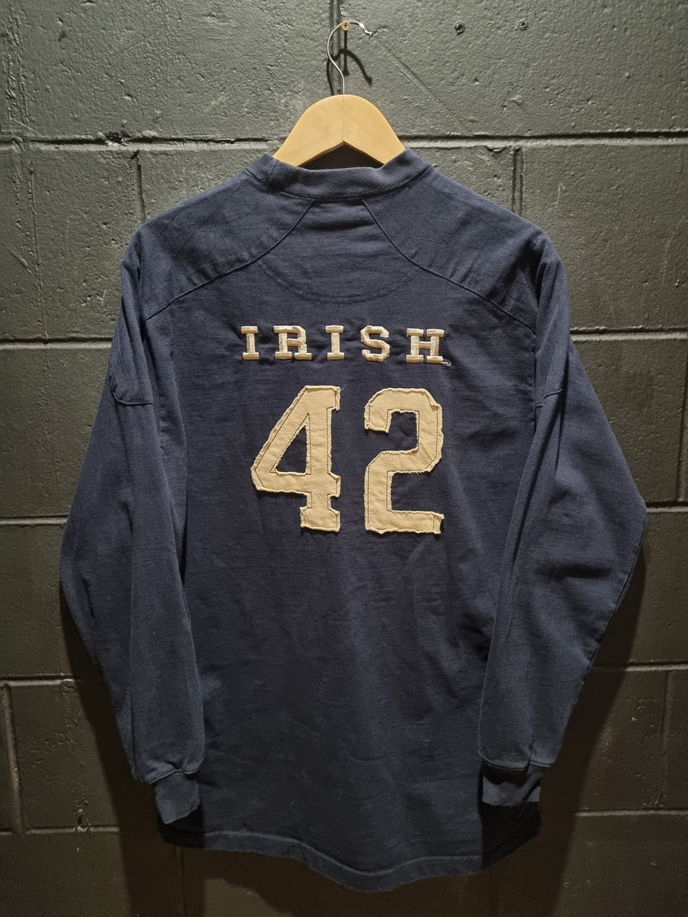 Notre Dame Irish 42 Denim Crewneck Sweatshirt Medium