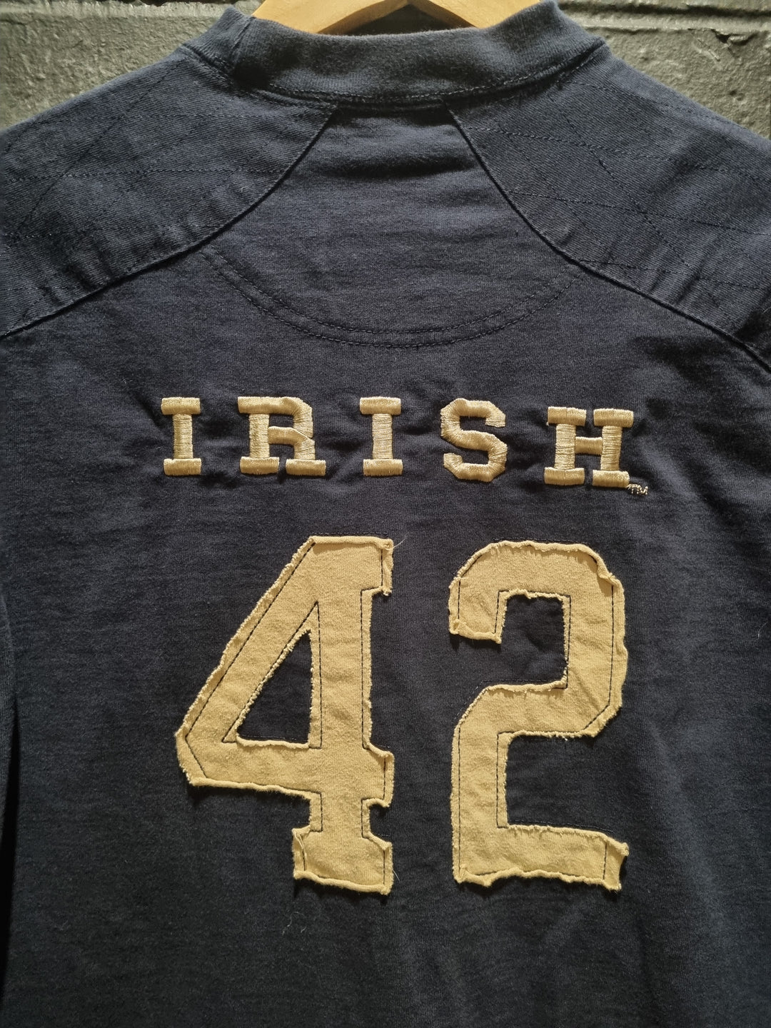 Notre Dame Irish 42 Denim Crewneck Sweatshirt Medium