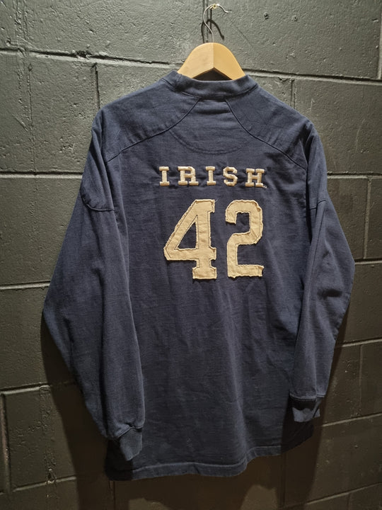 Notre Dame Irish 42 Denim Crewneck Sweatshirt Medium