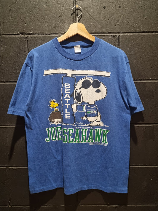 Snoopy Seattle Seahawks 1958 Made in USA Medium