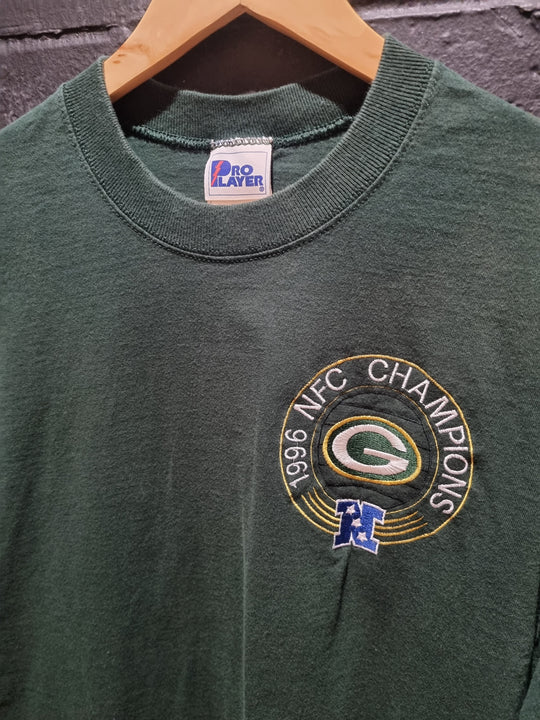 Green Bay Packers 1996 NFC Champions Pro Player Crewneck Large