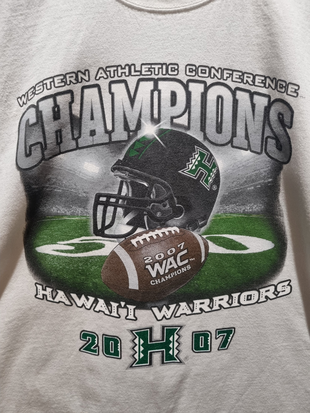 WAC Champions 2007 Hawaii Warriors Hanes XL