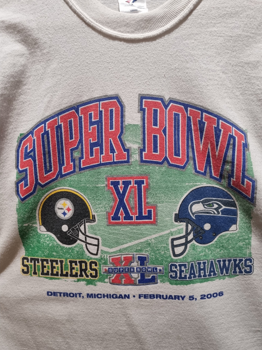 Steelers vs Seahawks Superbowl XL 2006 Jerzees Youth XL