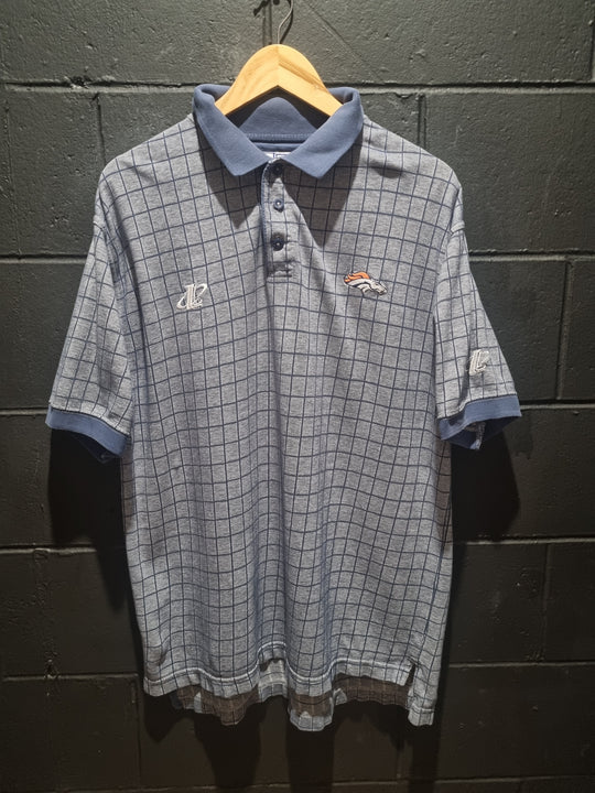 Denver Broncos Logo Athletic Polo XL