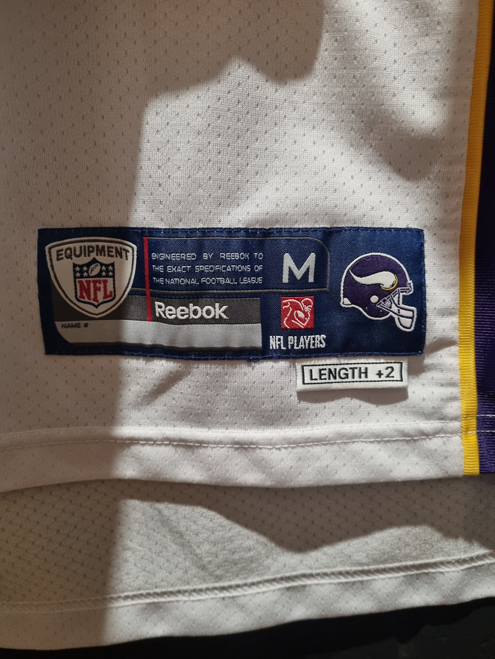 Minnesota Vikings Favre On Field Reebok Medium