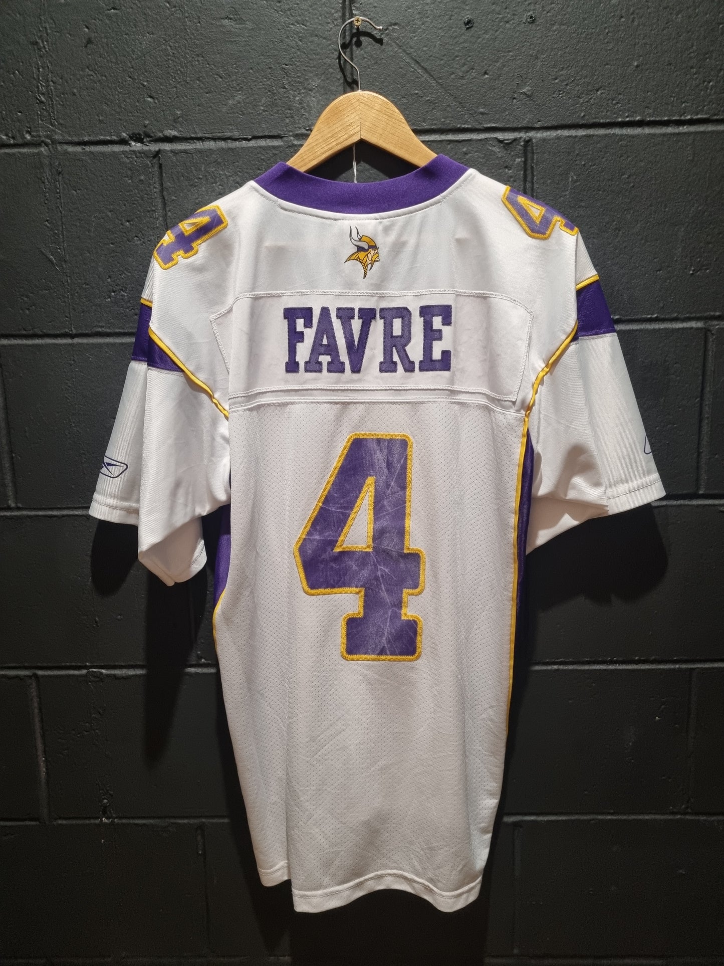 Minnesota Vikings Favre On Field Reebok Medium