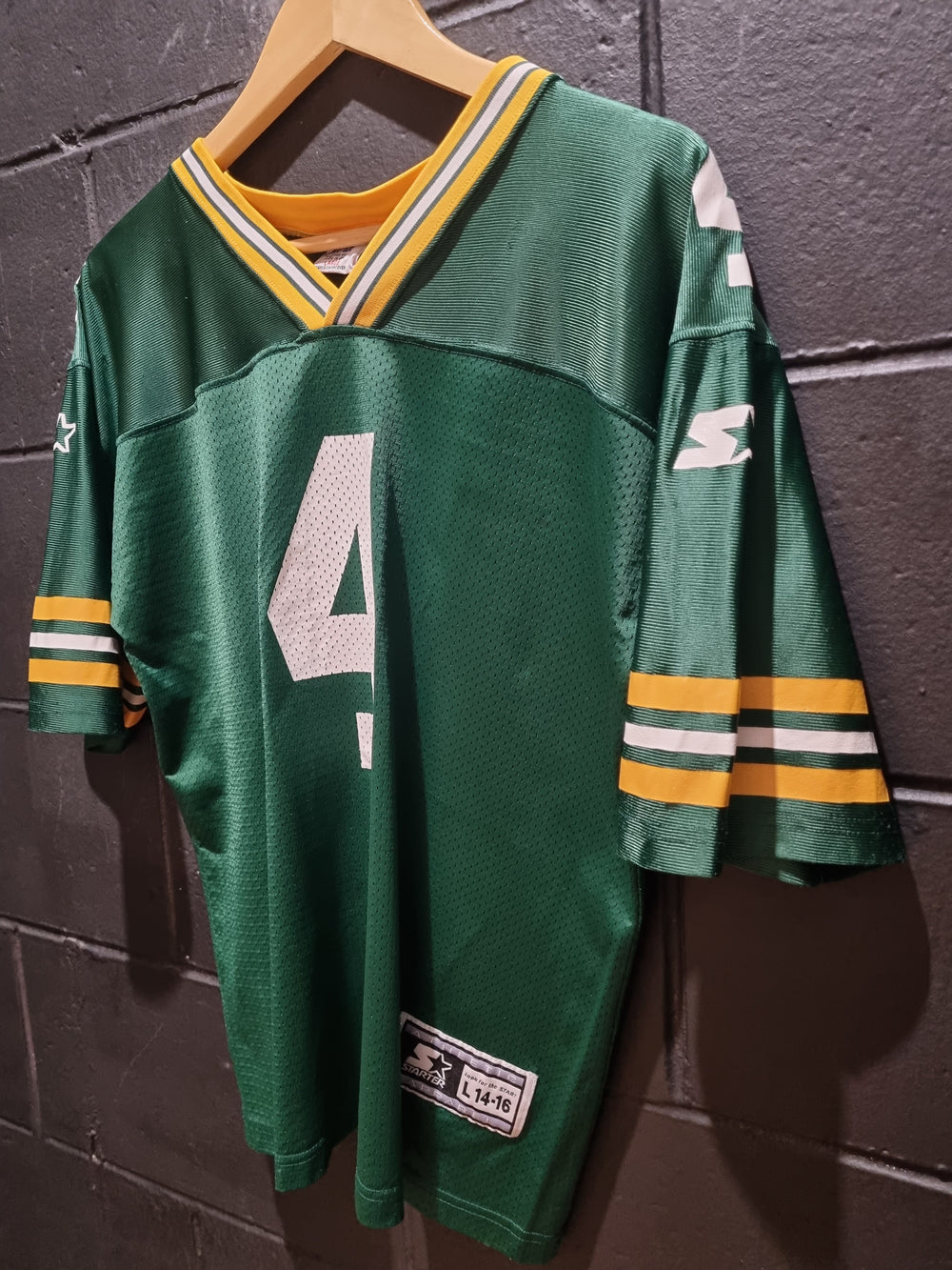 Brett Favre Starter Green Bay Packers 1998 Youth Large 14/16