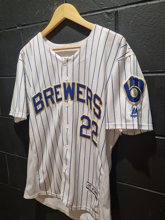 Milwaukee Brewers Yelich Majestic Flex Large