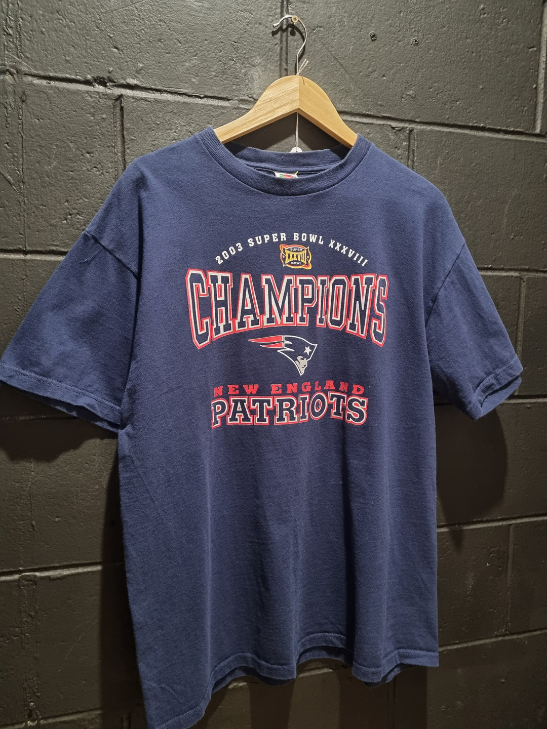 New England Patriots Super Bowl 2003 Fruit of the Loom XL