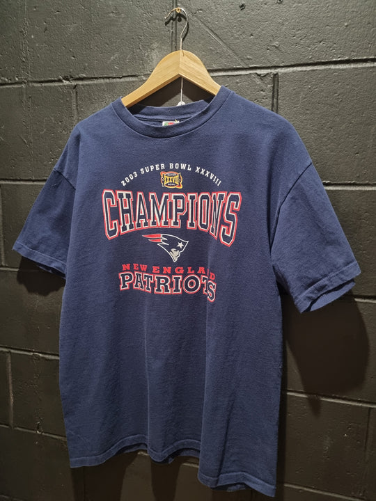 New England Patriots Super Bowl 2003 Fruit of the Loom XL