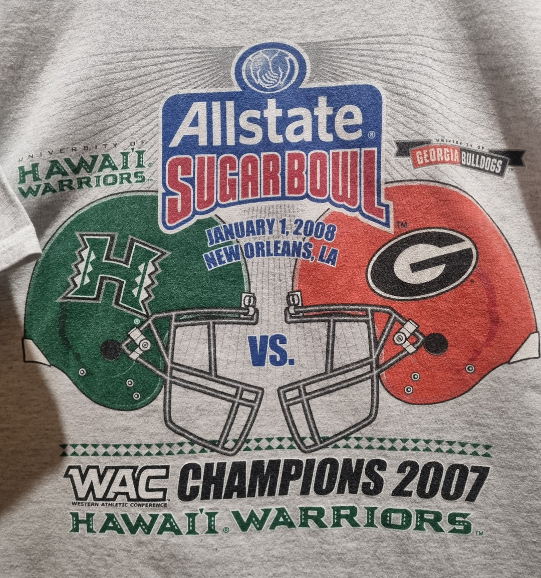 Hawaii Warriors Vs Georgia Bulldogs Sugar Bowl 2008 Anvil Large