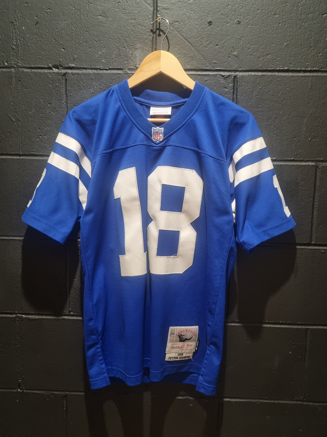 Indianapolis Colts Manning Throwbacks Mitchell and Ness Small