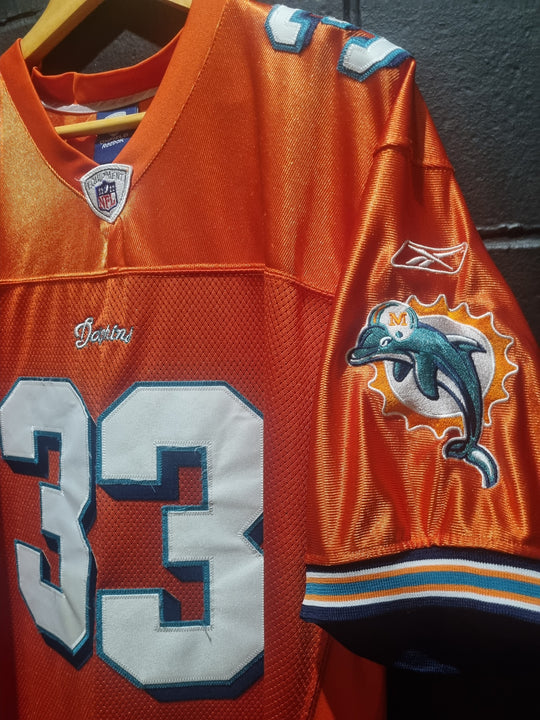 Miami Dolphins Daniel Thomas On Field Reebok 2011 XL