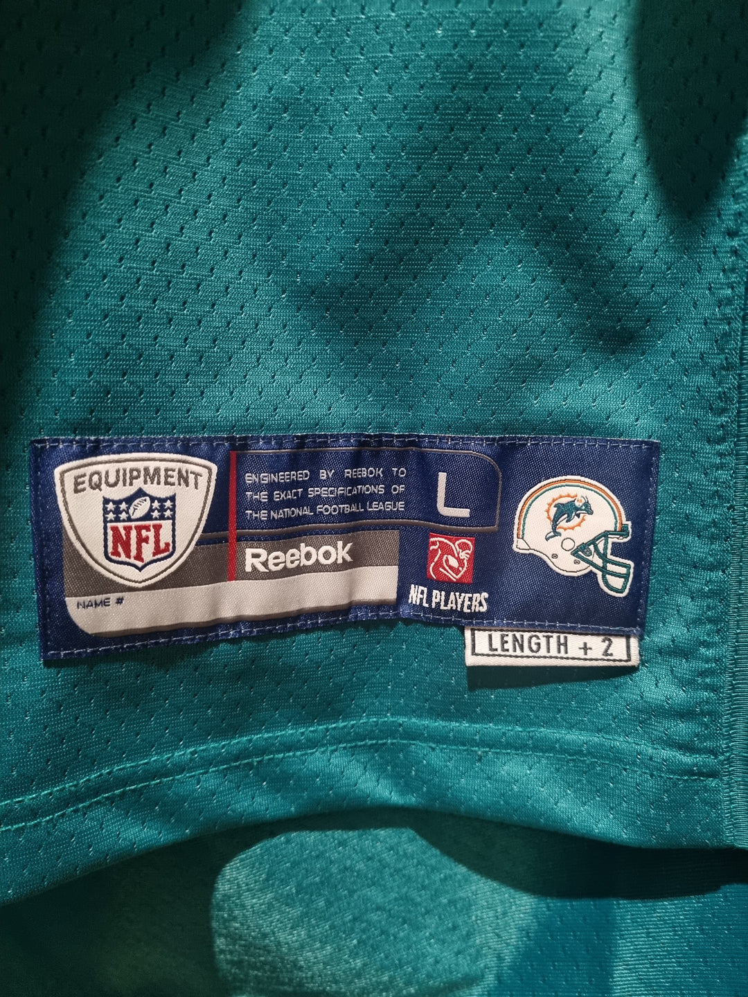 Miami Dolphins Pennington On Field Reebok Large