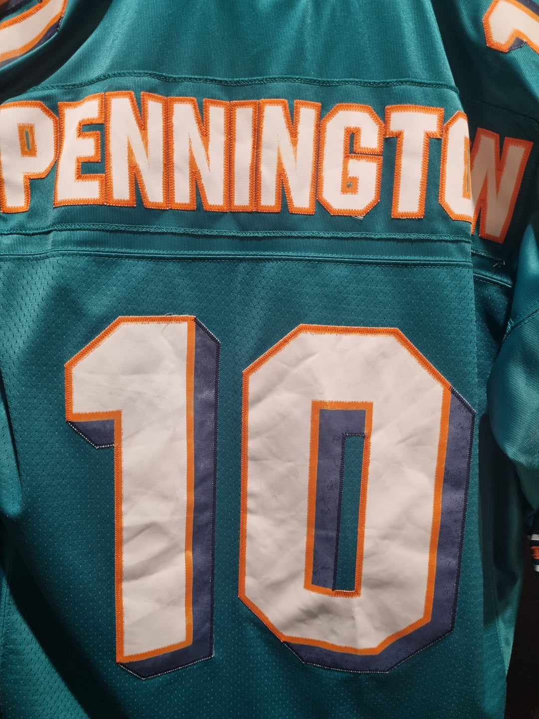 Miami Dolphins Pennington On Field Reebok Large