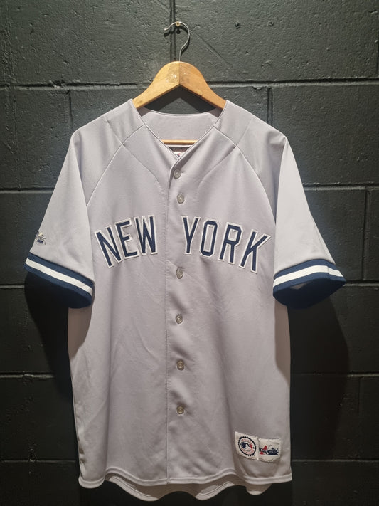 New York Yankees Jeter True Vintage Majestic Large