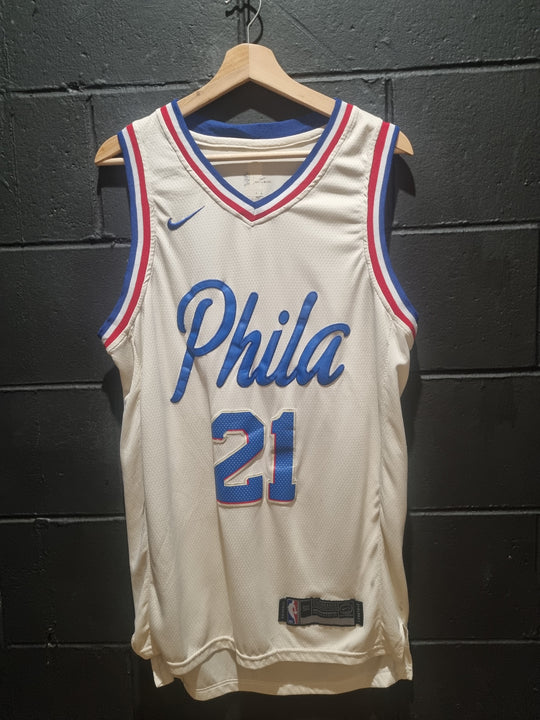 Philadelphia 76ers Embiid Nike Swingman Length +2 Large