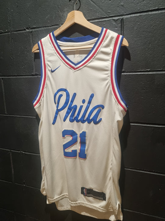 Philadelphia 76ers Embiid Nike Swingman Length +2 Large