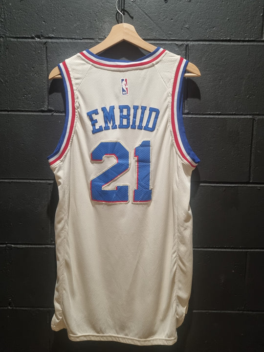 Philadelphia 76ers Embiid Nike Swingman Length +2 Large