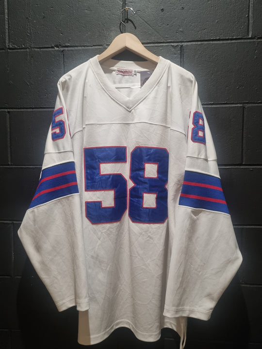 New York Giants Banks Mitchell and Ness 1986 Hockey Style Jersey 3XL