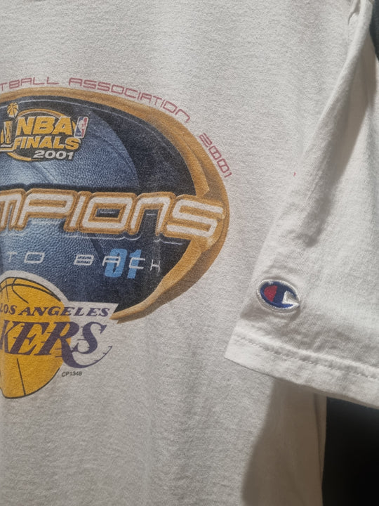 Los Angeles Lakers NBA Finals 2001 Made by Champion Medium