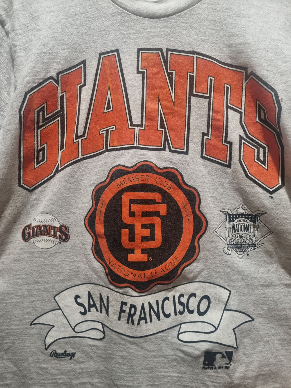 San Francisco Giants MLB 1991 Beefy T Tag Made in USA Medium