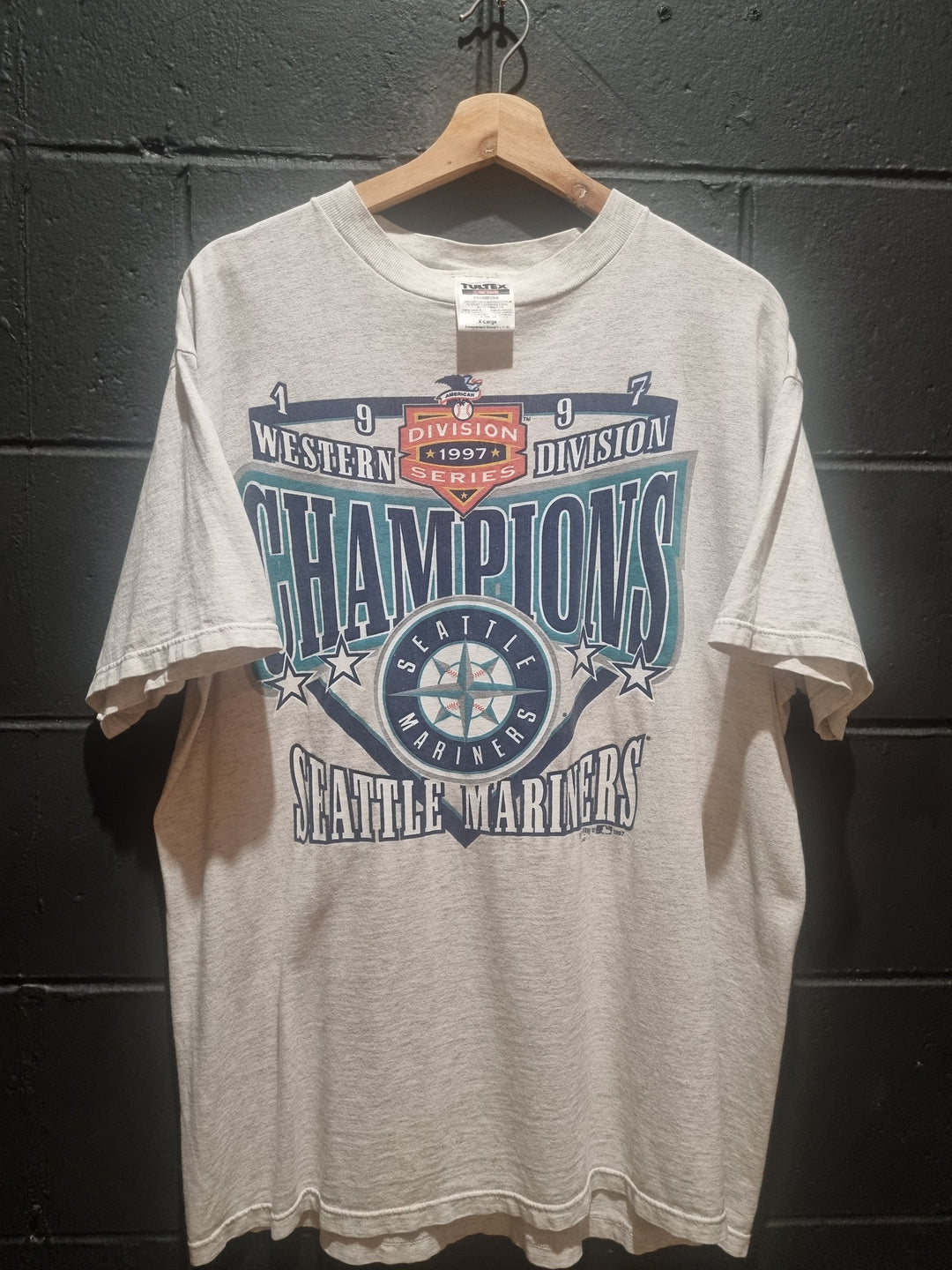 Seattle Mariners Western Division Champions 1997 Made in USA by Tultex XL