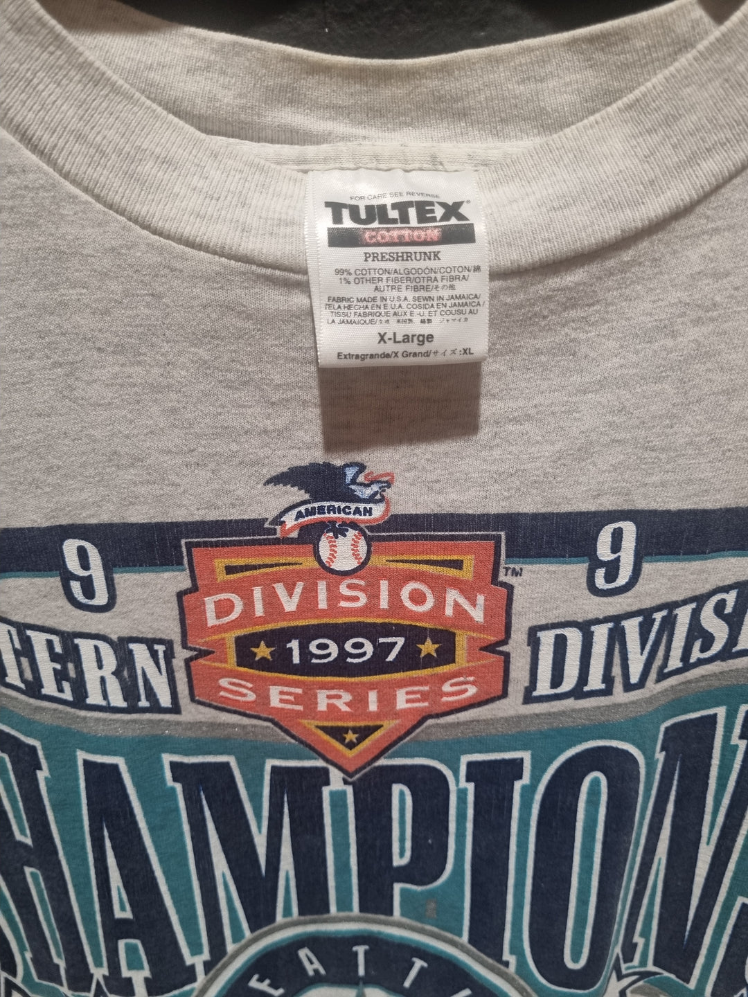 Seattle Mariners Western Division Champions 1997 Made in USA by Tultex XL