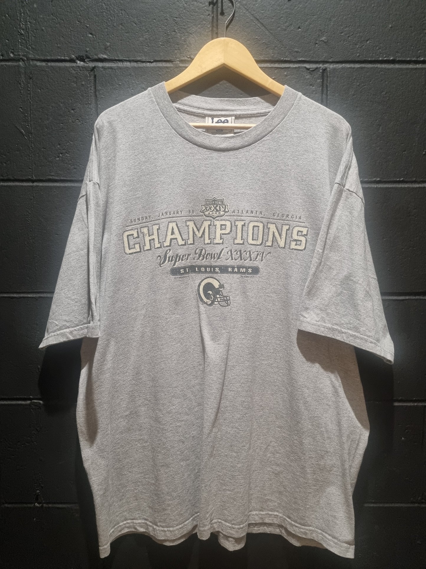 St Louis Rams Super Bowl Champion XXXLV Lee Sport XXL