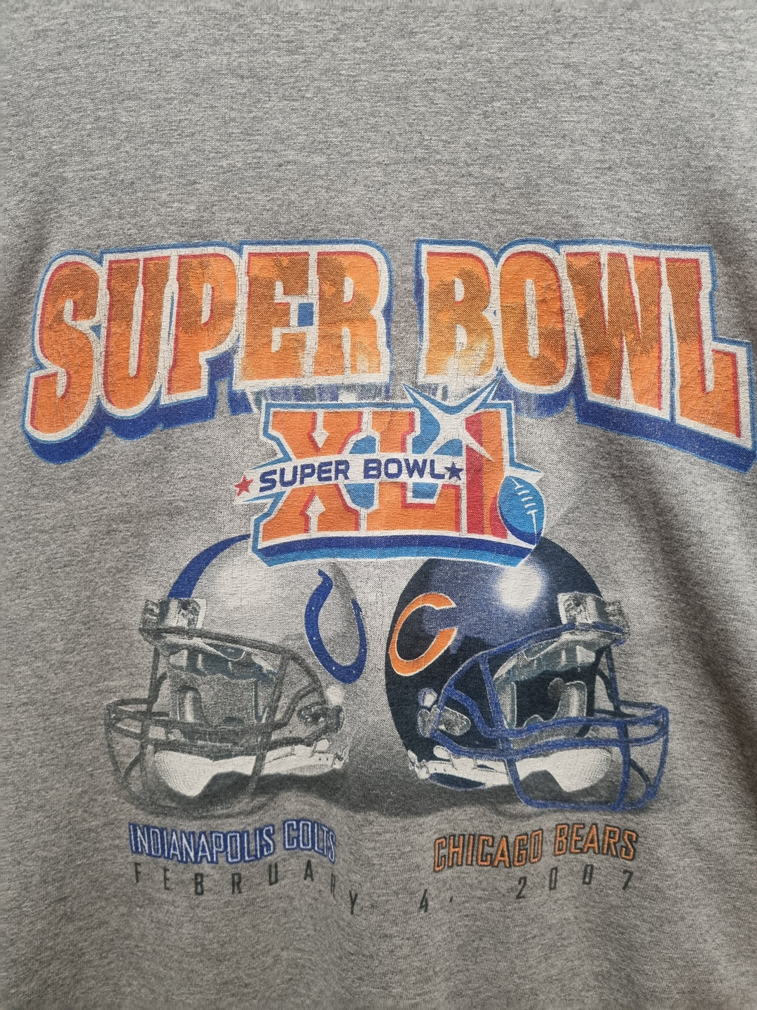 Super Bowl XLI Colts Vs Bears Jerzees Medium