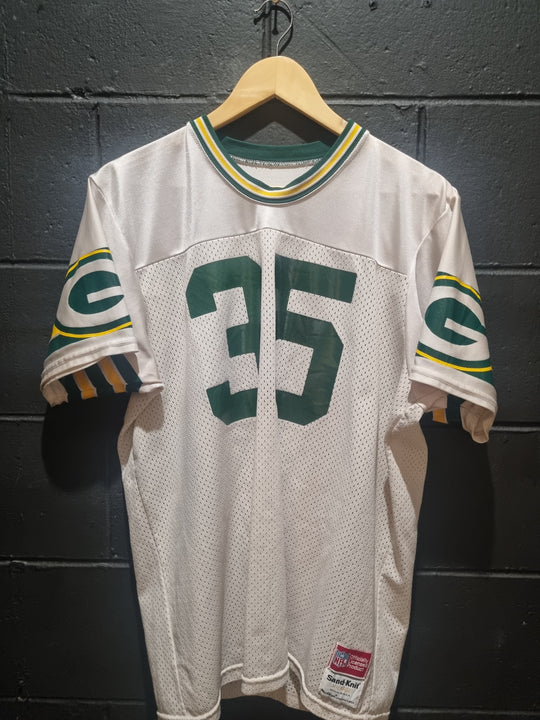 Rare Vintage Green Bay Packers Sand Knit #35 Large