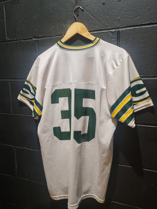 Rare Vintage Green Bay Packers Sand Knit #35 Large