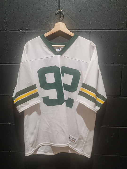 True Vintage Green Bay Packers Reginald White Logo7 Made in Mexico Large