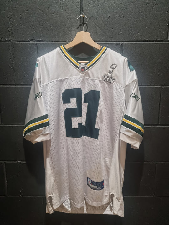 Super Bowl XLV Green Bay Packers Woodson Reebok Large