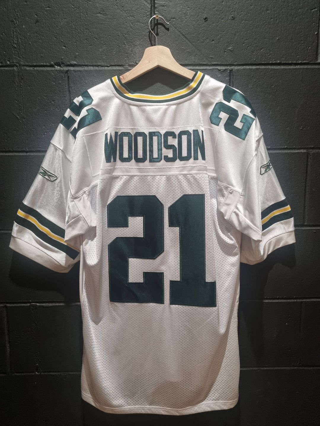 Super Bowl XLV Green Bay Packers Woodson Reebok Large