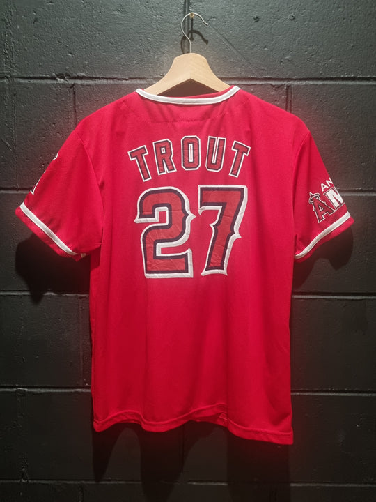 Replica Anaheim Angels Trout Youth XL / Adult Small