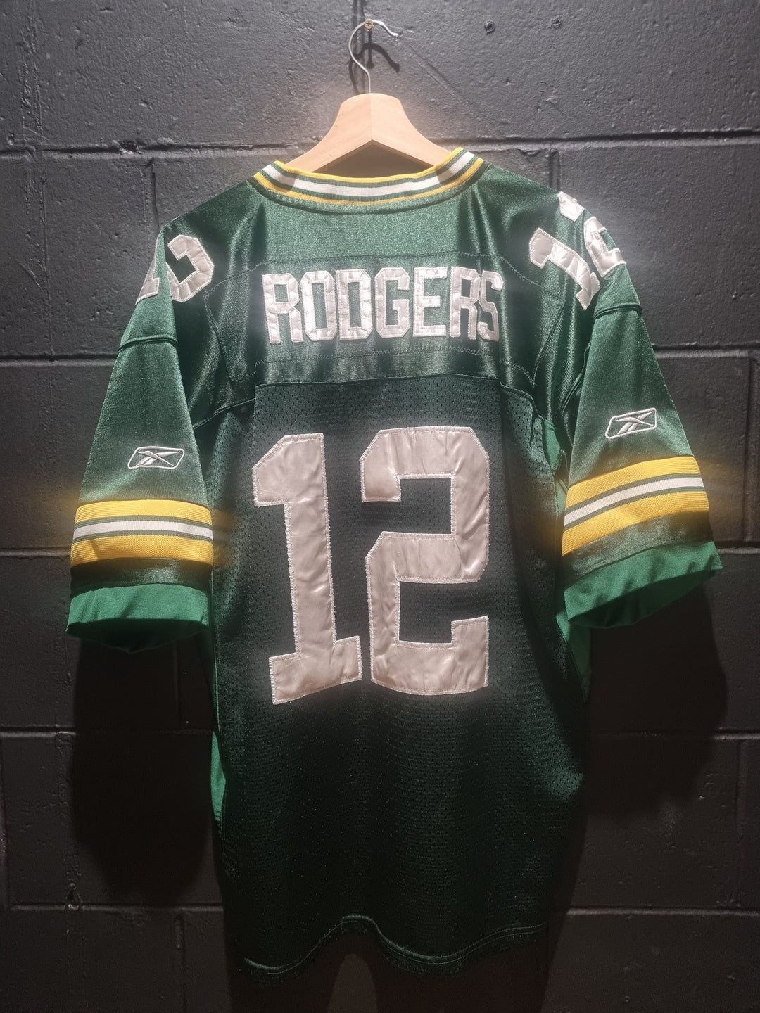 Green Bay Packers Aaron Rodgers On Field Reebok XL