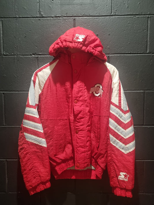 True Vintage Ohio State Buckeyes Starter Oversized Puffer Jacket Medium