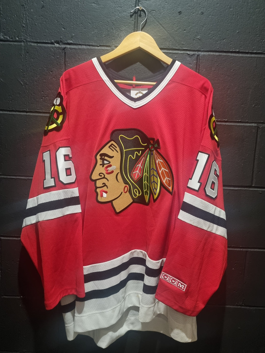 Chicago Blackhawks Authenticated Signed CCM Goulet XL