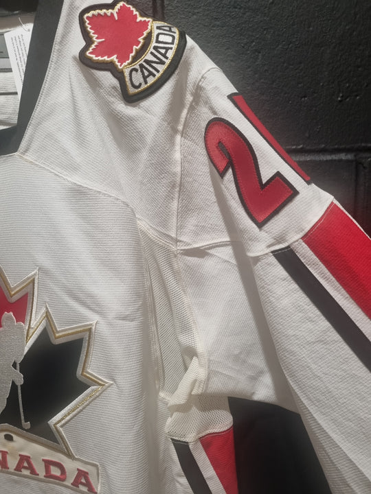 Signed Olympian Simon Gagne Canada Nike Jersey XXL