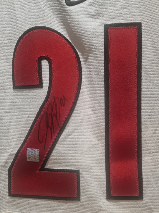 Signed Olympian Simon Gagne Canada Nike Jersey XXL