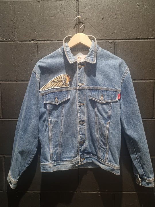 Rare 1992 Indian Motorcycle Coca Cola Denim Jacket Medium