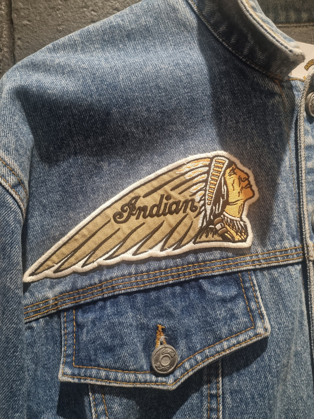 Rare 1992 Indian Motorcycle Coca Cola Denim Jacket Medium