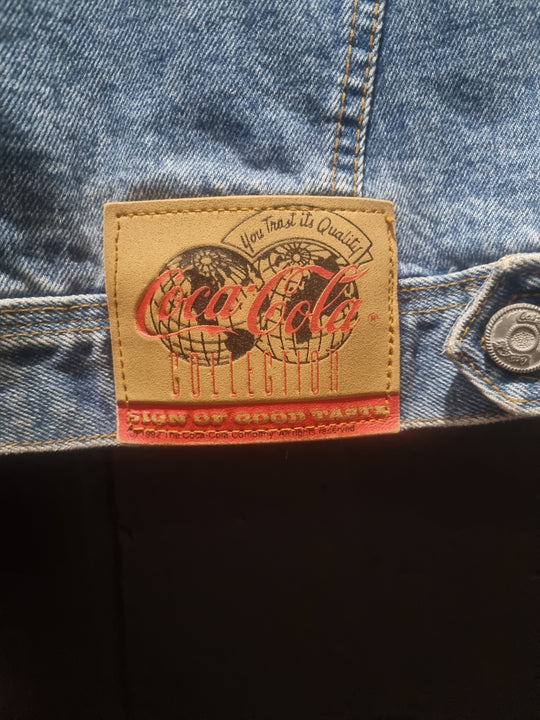 Rare 1992 Indian Motorcycle Coca Cola Denim Jacket Medium