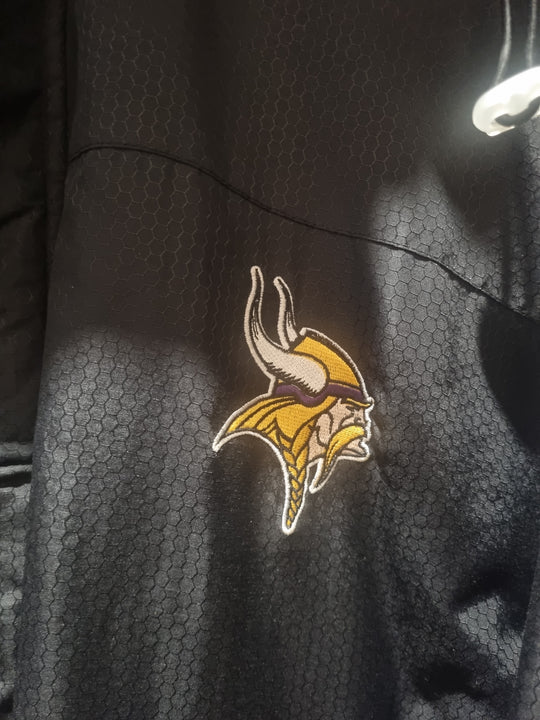 Rare Minnesota Vikings NFL Majestic Mesh Oversized Jacket XL