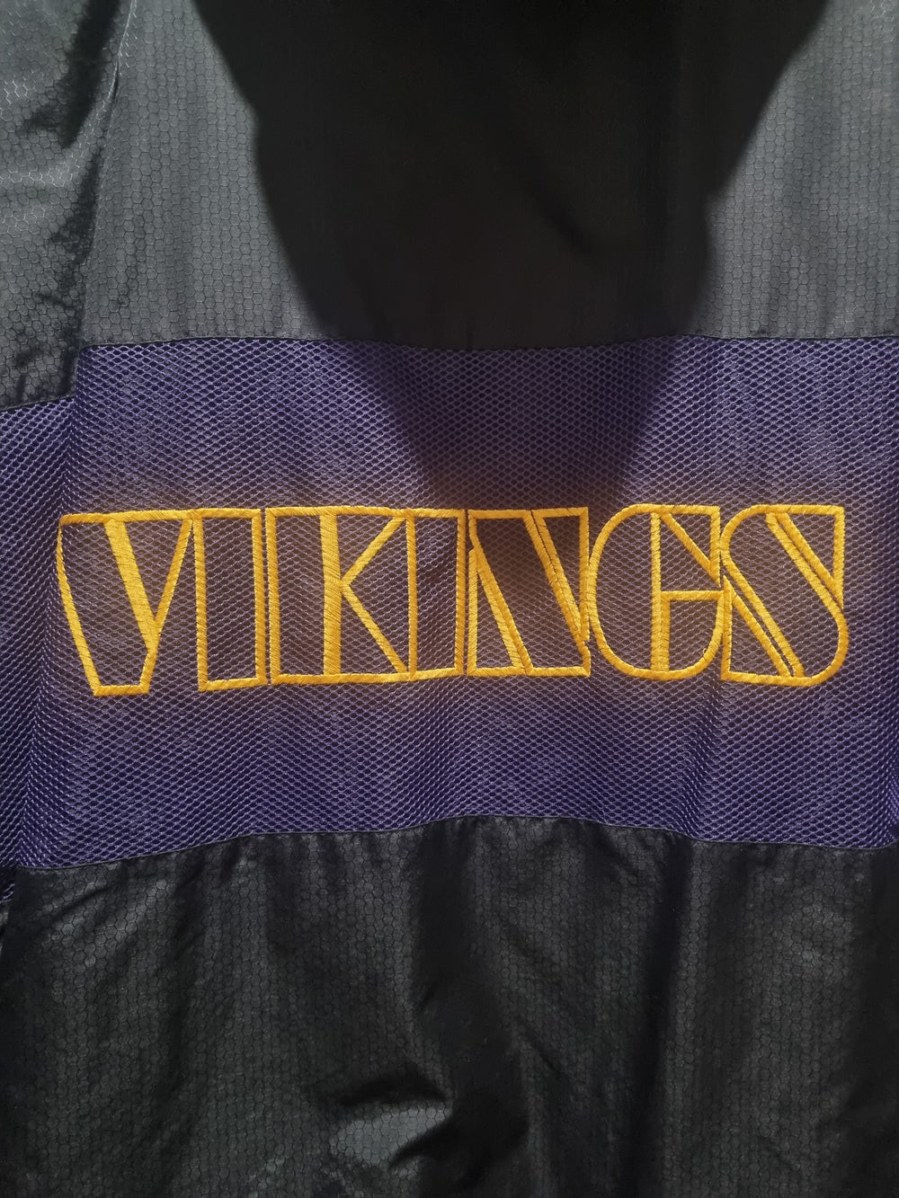 Rare Minnesota Vikings NFL Majestic Mesh Oversized Jacket XL