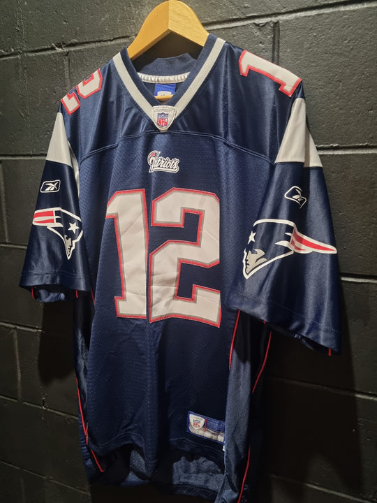 New England Patriots Tom Brady Reebok +2 Length Large